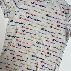 Champion Kids Colorful Logo Short Sleeve Tee